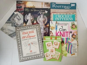Lote De Colección Aprende Cómo Ganchillo Libros Patrones Estrella 100 Bordes Entallar Tejer - Imagen 1 de 14