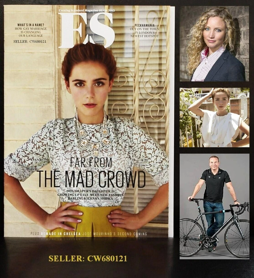 KIERNAN SHIPKA MAD MEN CHRIS HOY SUZANNAH LIPSCOMB MOURINHO ES MAGAZINE AUG 2013 - Image 1 of 1