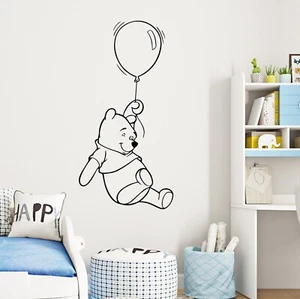 Winnie The Pooh with Balloon Wall Sticker Decal | Disney Kids Bedroom Boy Girl - Picture 1 of 4