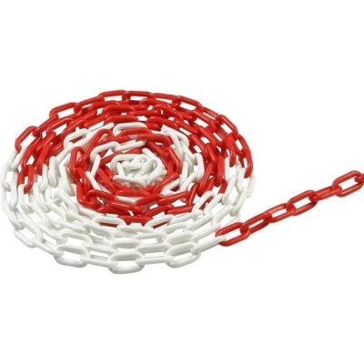 25mt Catena segnaletica Plastica Bianca e Rossa Delimitazione e Sicurezza CT103 - Immagine 1 di 4
