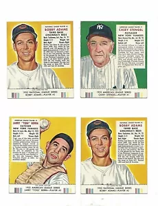 1953 Red Man Tobacco singles Pick Em Various condition with and without Tabs - Picture 1 of 36