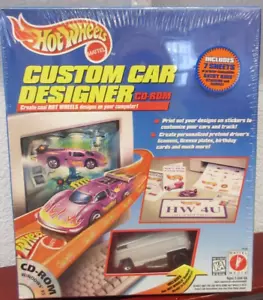Hot Wheels CUSTOM CAR DESIGNER CD-ROM includes VW DRAG BUS Ready to Customize - Picture 1 of 3