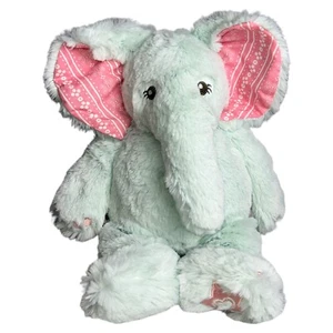 American Girl 2013 Bitty Baby Elephant Plush Stuffed Animal 11” Large Aqua Pink - Picture 1 of 7