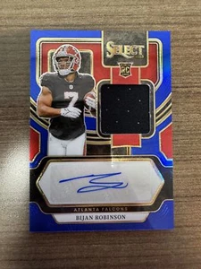 2023 Panini Select Bijan Robinson Rookie Signature Memorabilia Blue RC RPA /75 - Bild 1 von 2