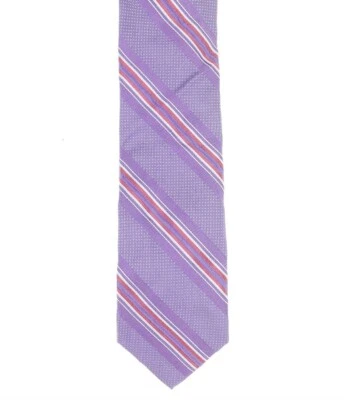 Corbata Samuelsohn Hecha en Italia Rayas Púrpura Seda $125 Foto 1 de 2