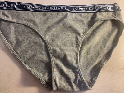 TOMMY HILFIGER MUJER BIKINI PANTY ROPA INTERIOR GRIS PEQUEÑO Foto 1 de 4