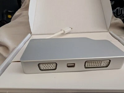 Startech.com Aluminum Travel A/v Adapter: 4-in-1 Usb-c To Vga, Dvi, Hdmi Or Mini - Image 1 of 4