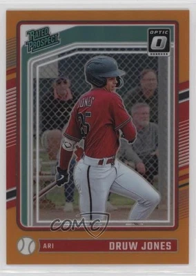 2024 Panini Donruss Optic Rated Prospects Orange Prizm /199 Druw Jones #103 - Image 1 of 2