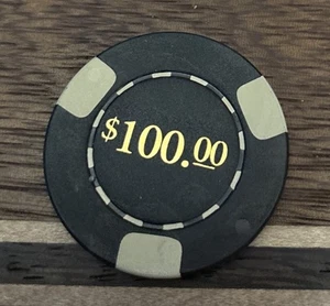 Unidentified $100 Casino Poker Chip Vintage - Bild 1 von 2