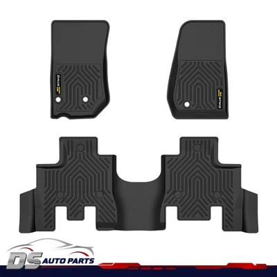 TPE Floor Liners All Weather Floor Mats Fit For 13-2018 Jeep Wrangler JK 4 Door Foto 1 de 4
