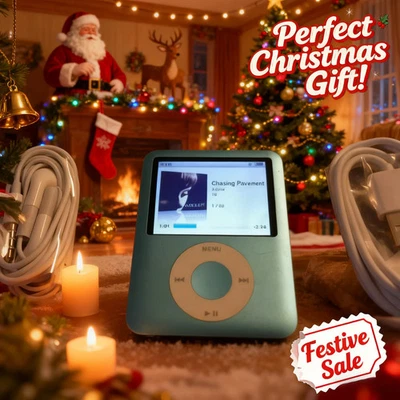 Apple iPod Nano 3rd Generation 8GB Blue New Battery - Image 1 of 4