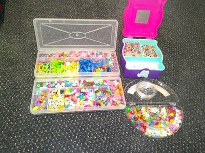 Perlen Bastel Set für Kinder Ketten / Armbänder mit Dosen der Winter kommt - Bild 1 von 4