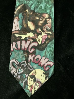 Corbata para hombre Wembley King Kong 1992 clásica de película americana 100 % seda hecha en EE. UU. Foto 1 de 4