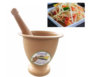 Thailand Mortar and Pestle Kitchenware Light Weight Plastic Grade A 2.2 Litre - Picture 1 of 12