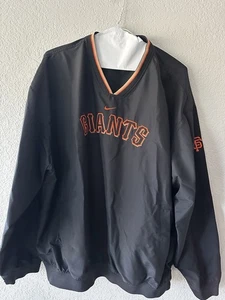 Nike Team San Francisco Giants Pullover Windbreaker Size 2XL Center Swoosh - Picture 1 of 5