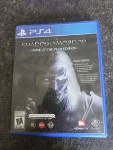 Middle Earth Shadow Of Mordor 2015 Play Station 4 PS4 Game Good Condition - Picture 1 of 2