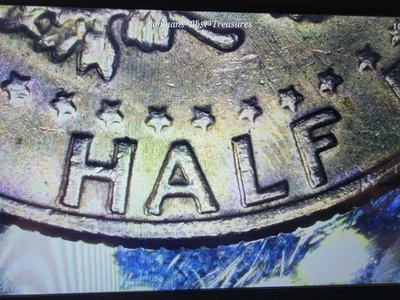1973-D Kennedy Half Dollar Error Coin Double Die Reverse, HALF DOLLAR. - Image 1 of 4