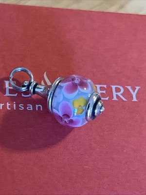 JAMES AVERY Flor Cónica ARTE FINAL CUENTAS DE VIDRIO RETIRADAS 925SS bucle temporal Foto 1 de 4