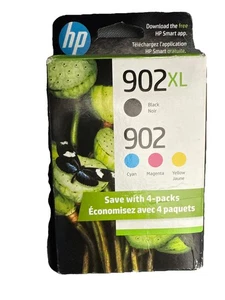 New Genuine HP 934XL 935 Black Color 4PK Ink Cartridges OfficeJet Pro 6815 - Picture 1 of 2