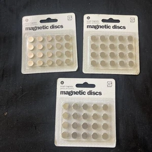 Magnetic Discs .375" 20/Pkg 1/32" Thick 3 Packs of 20 = 60 Pieces New Sealed - Picture 1 of 3