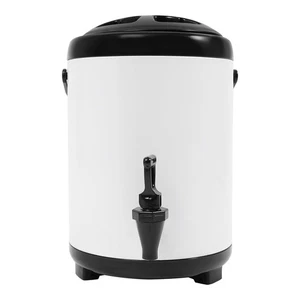 Insulated Beverage Container with Spout Cold and Hot Drink Dispenser White 8L - Picture 1 of 20