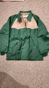 Vintage Pioneer Seed Lined Wind Breaker Mens L Green Kaki - Picture 1 of 8