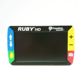 Freedom Scientific RUBY HD Handheld Photo Magnifier LED Flash No Charger *FLAW* - Picture 1 of 13