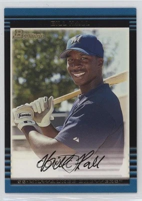 2002 Bowman Bill Hall #123 Rookie RC - Image 1 of 2