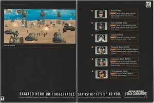 Star Wars: Force Commander Print Ad/Poster Art PC Big Box - Picture 1 of 4