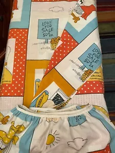 Vintage 1970’s Ziggy FULL FITTED Bed Sheet Tom Wilson Universal Press Syndicate - Picture 1 of 12
