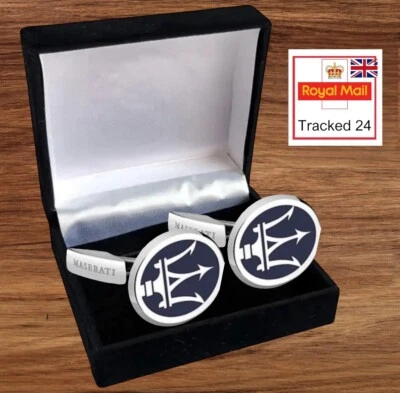 ✅ Premium Maserati Gemelos Carrera Set Regalo Traje Coche Deportivo EN CAJA DE GEMELOS UK Foto 1 de 4