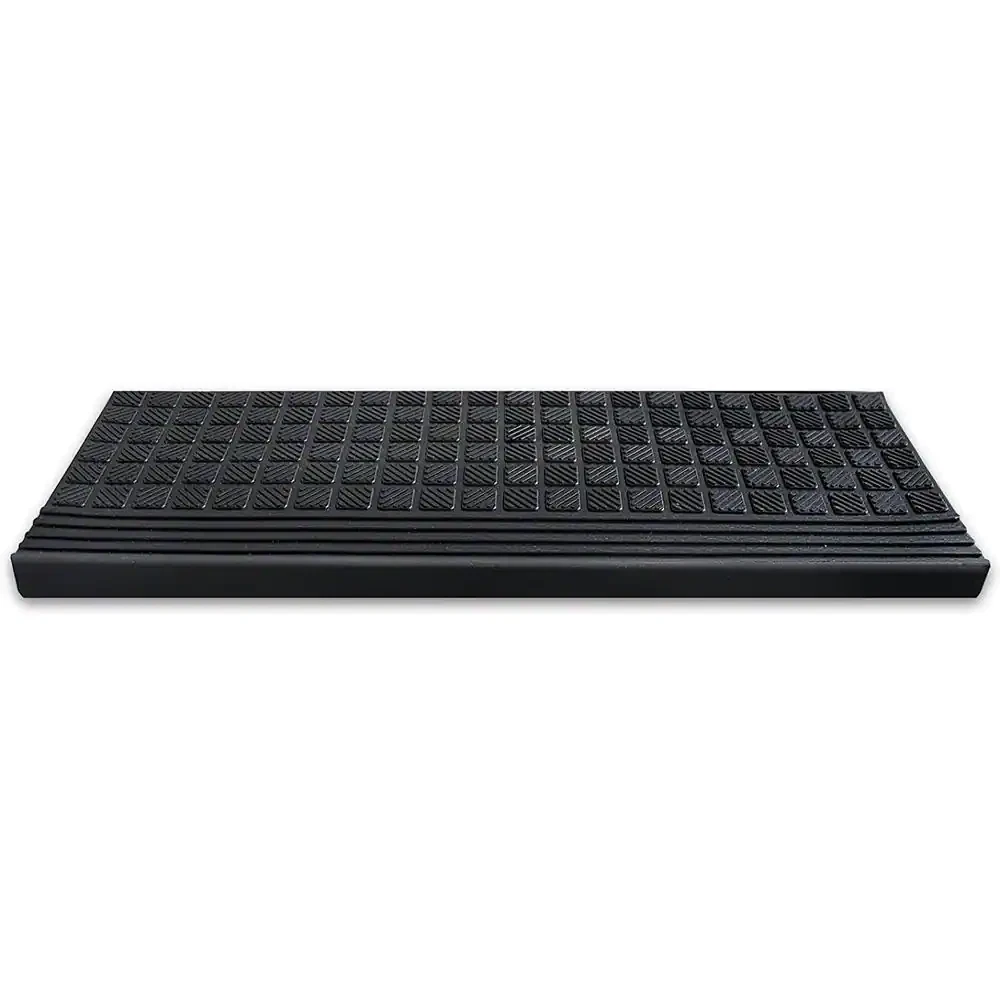 Envelor Anti-Slip Rubber Stair Treads - 12x50 Inch Checker Pattern, 6 Pack, Indoor/Outdoor Non-Slip Step Mats - View #4