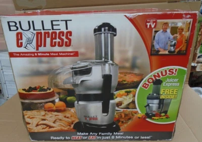 Sistema Bullet Express con Exprimidor Bonus Express Trio Máquina de Comidas NUEVO Caja Abierta Foto 1 de 4