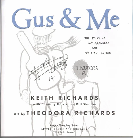 KEITH RICHARDS. Gus & Me. Signed First Edition. JSA LOA. THE ROLLING STONES Cover