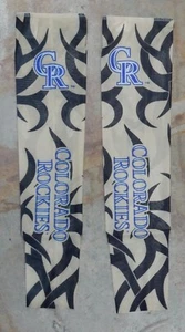 Colorado Rockies 2 Pack Gift Sheer Tribal Tattoo Arm Sleeve OS Pair Black Black - Picture 1 of 1