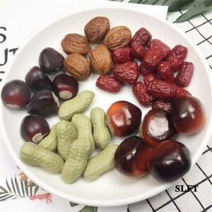 Education Props Red Dates Fake Fruit Ornament Dried Fruit Model Nuts Model
