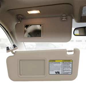 For Toyota RAV4 2006-2012 Left Beige Car Sun Visor Shade W/ Light Passenger Side - Picture 1 of 12