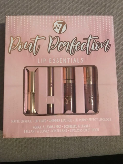 3 Sets - W7 Pout Perfection Lip Essentials Gift Set - Nude Color