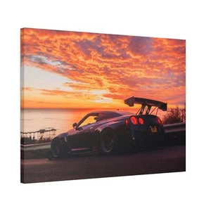 Nissan GTR R35 hochauflösendes horizontales Leinwandbild in Museumsqualität #005 - Bild 1 von 10