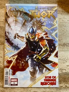 Thor #1 Comic Book God Of Thunder Reborn Marvel 2018 Jason Aaron Del Mundo Ward - Picture 1 of 2