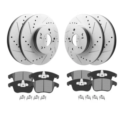 Front & Rear Disc Rotors and Brake Pads for 2008 - 2011 2012 2013 Nissan Rogue - Imagem 1 de 4
