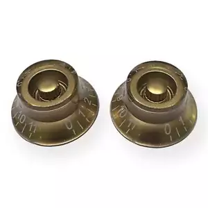 AxLabs Gold Bell Knob With White Font That Goes To 11 - 2 Pack - Picture 1 of 1