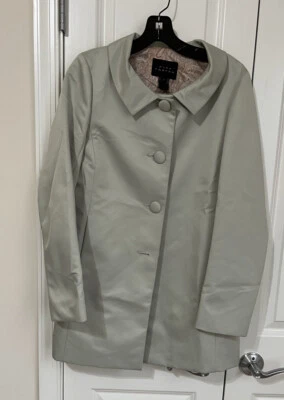 Pink Tartan Gray Button Jacket Size 4 - Image 1 of 4