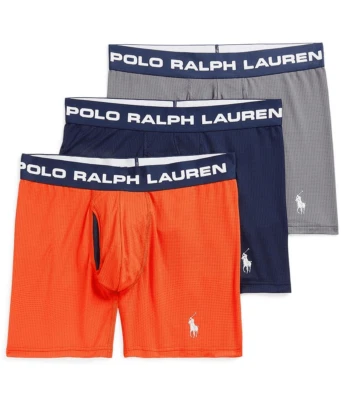 Calzoncillos boxer Polo Ralph Lauren Perfect Pouch para hombre talla pequeña S - Paquete de 3 Foto 1 de 4
