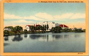 Rehoboth Beach DE Henlopen Hotel Du Pont Lake Linen 1944 postcard IQ5 - Picture 1 of 2