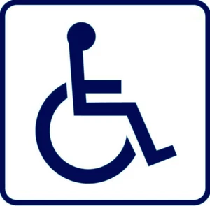 Handicap Vinyl Decal Sticker Car Window Bumper Wall Parking Emblem Disabled - Picture 1 of 7