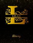 Lilah Diary : Letter l Personalized First Name Personal Writing Journal Black...