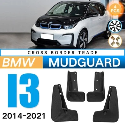 Para BMW i3 2014-2021 ABS Plástico Guardabarros Neumático Coche Protector de Lodo 4 Piezas Foto 1 de 4