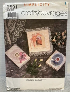Simplicity Crafts Book Cover Albums Marjorie Puckett Sewing Pattern 9691 Uncut - Picture 1 of 4
