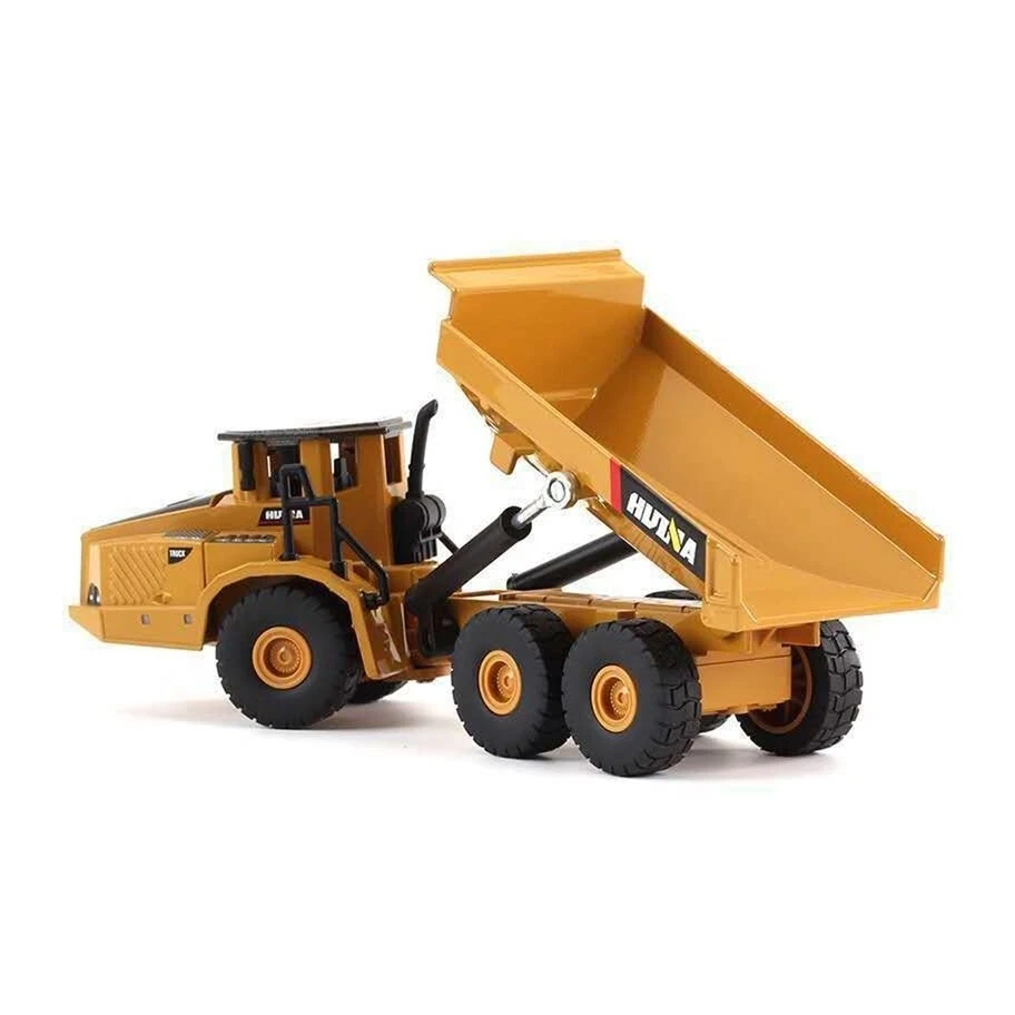 Huina Metal Dumper Truck Model 1:50 Alloy Engineering Construction Vehicle 1712